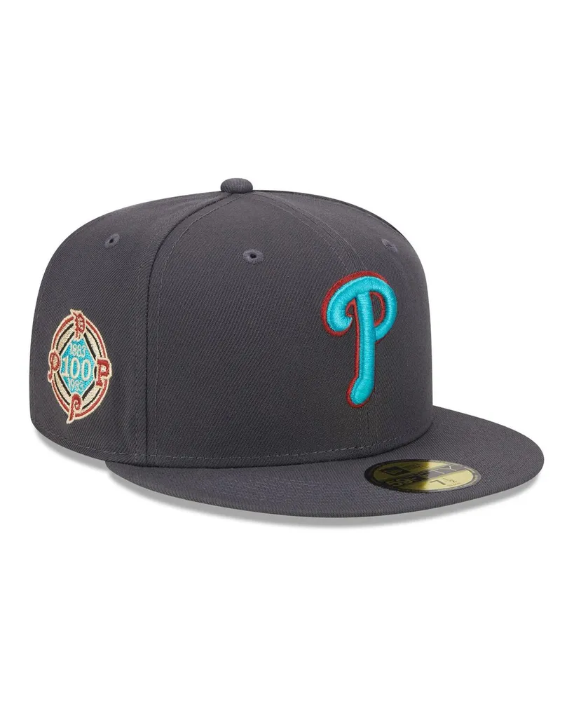 Philadelphia Phillies New Era Undervisor 59FIFTY Fitted Hat - White/Red