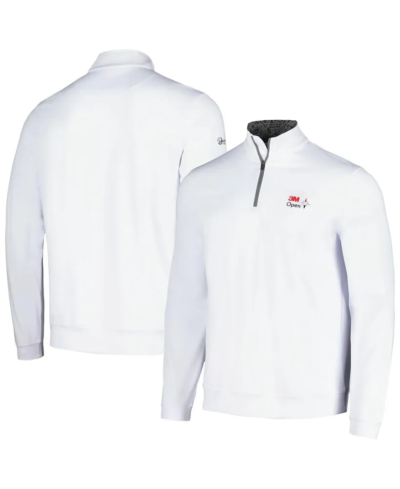 Men's Barstool Golf White 3M Open Quarter-Zip Top