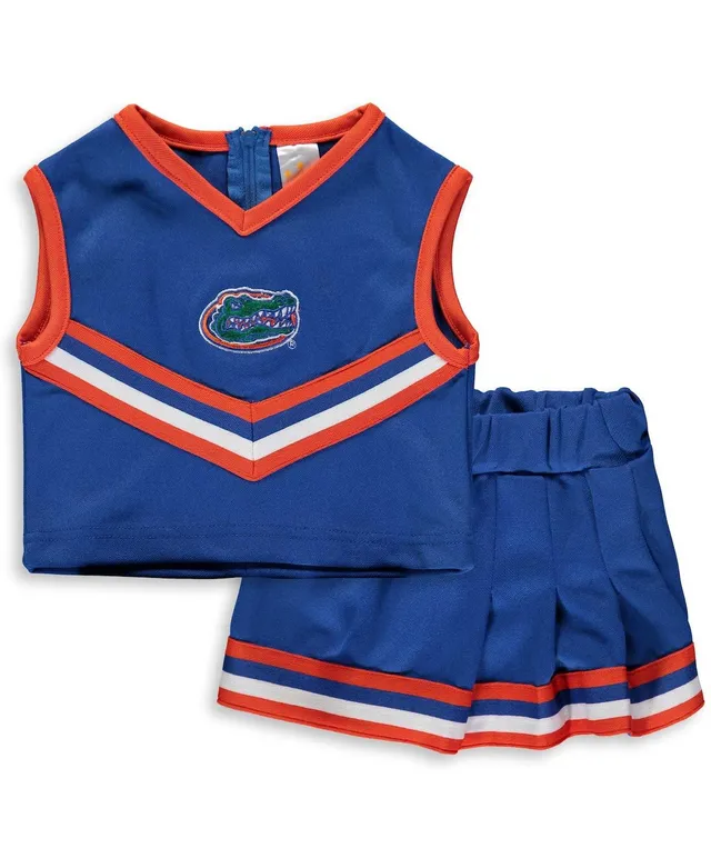 Chicago Bears Girls Toddler Two-Piece Spirit Cheerleader Set with Bloomers  - Navy/Orange