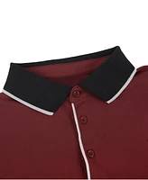 Men's Classic-Fit Cotton-Blend Pique Polo Shirt with Contrast Collar