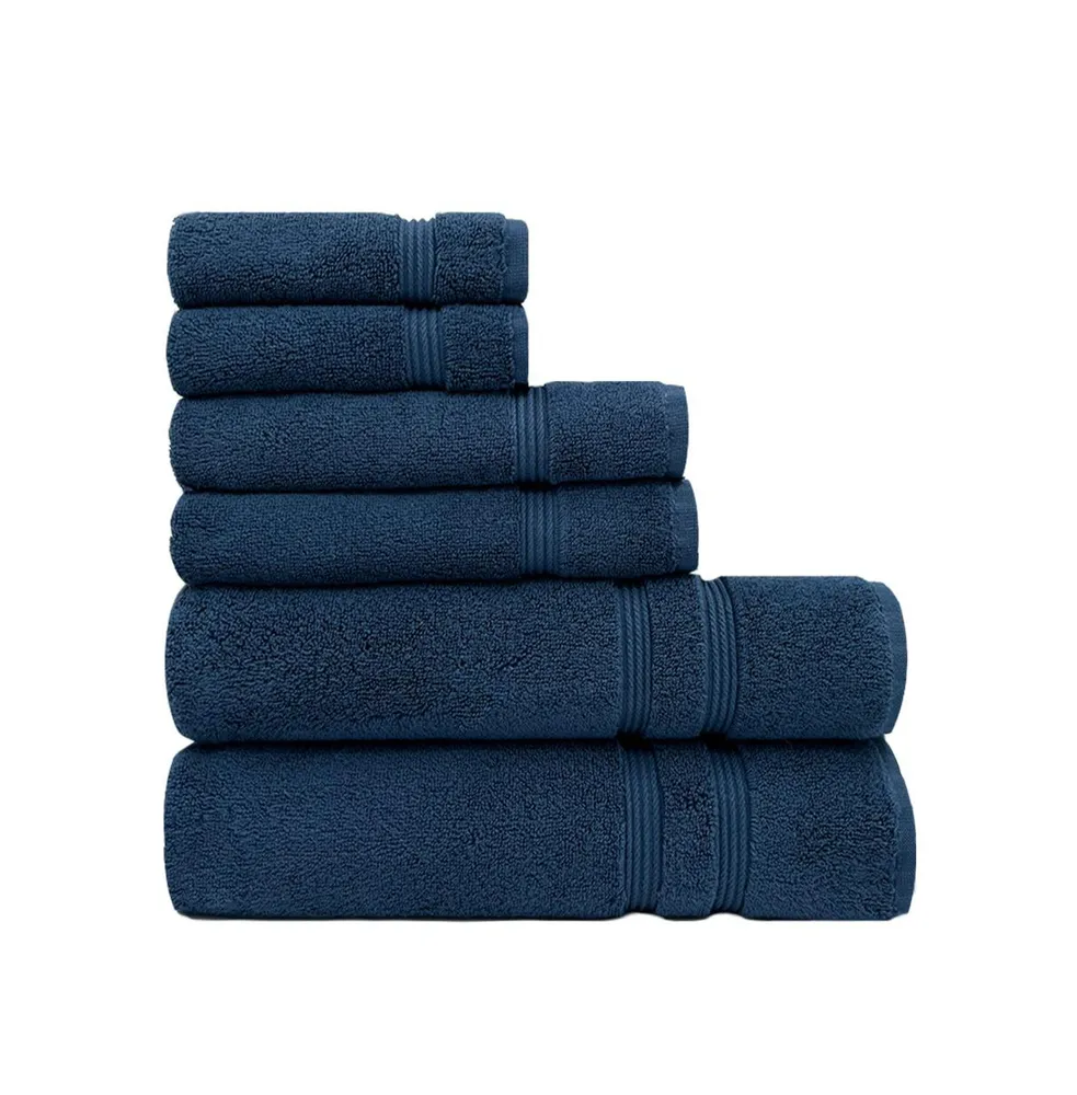 Premium Plush Bath Towels Set of 2 Pamukkale Night