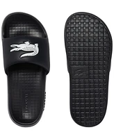 Lacoste Men's Croco 1.0 Slip-On Slide Sandals