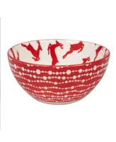 Certified International Peppermint Candy oz All Purpose Bowls Set of 6