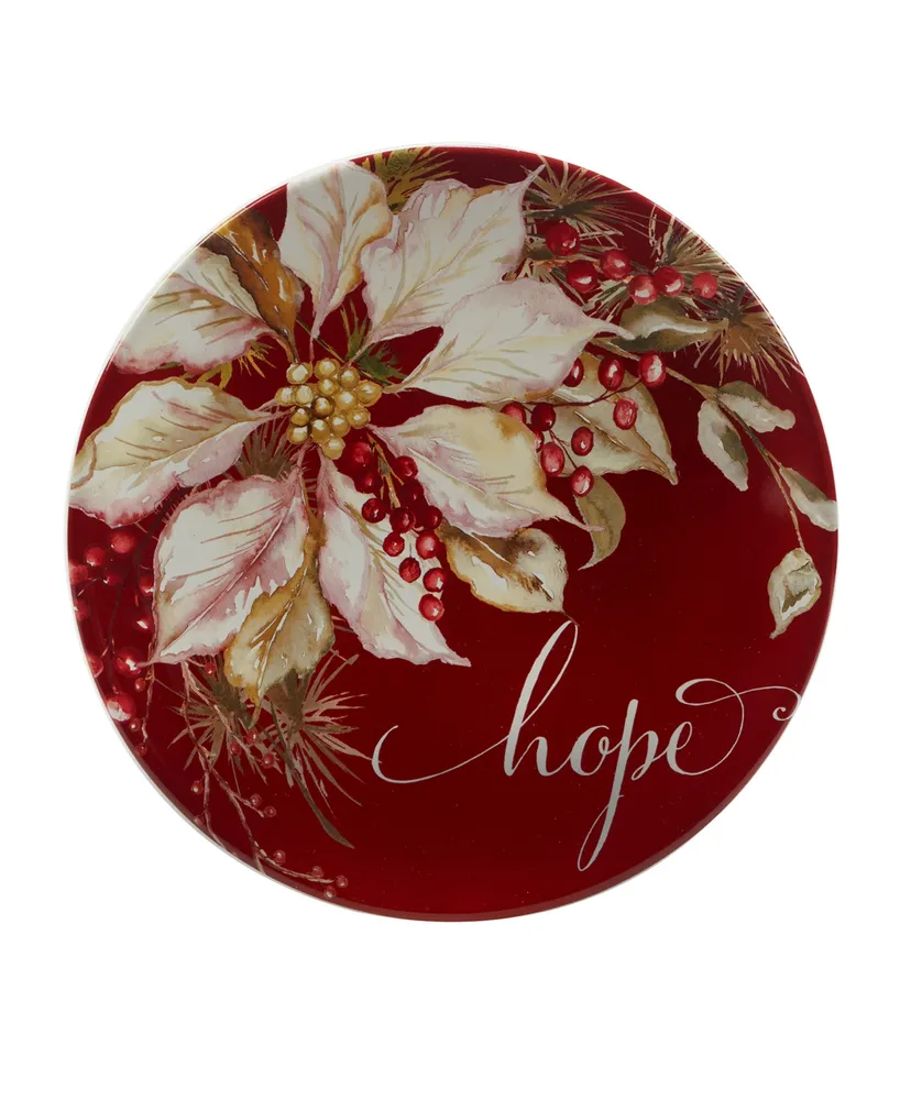 Certified International Winters Joy 9" Dessert Plates Set of 4