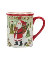 Certified International Joy of Christmas 16 oz Mugs Set of 4