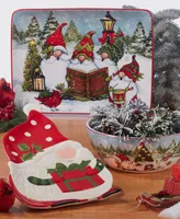 Certified International Christmas Gnomes 16" Rectangular Platter