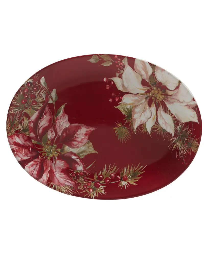 Certified International Winters Joy 16" Oval Platter