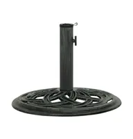 vidaXL Umbrella Base Green 17.3"x17.3"x12.2" Cast Iron