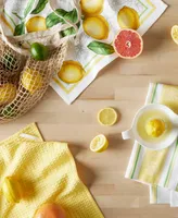 Martha Stewart Lots of Lemons Lint-Free Towel 3-Pack Set, 18" x 28"