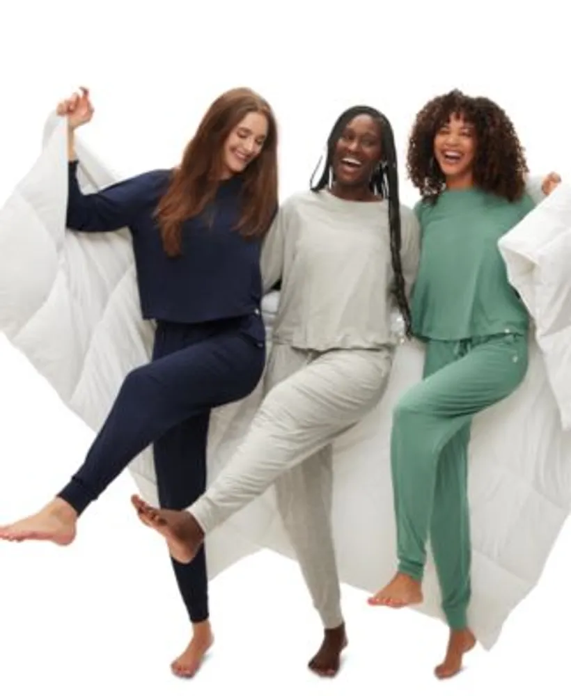 Gap Womens Long Sleeve Pajama Top Drawstring Jogger Pajama Pants