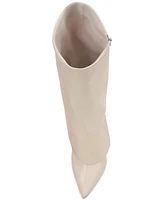I.n.c. International Concepts Skylar Wide-Calf Fold Over Cuffed Knee High Boots, Created for Macy's