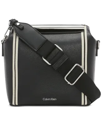 Calvin Klein Perry Striped Crossbody with Web Strap
