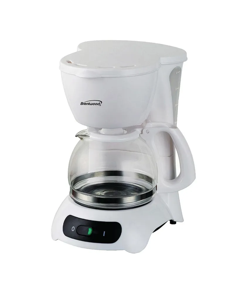 Brentwood 4 Cup Coffee Maker in White