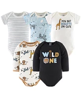 The Peanutshell Baby Boys Newborn Layette Gift Set Boys, Blue Safari, 30 Essential Pieces