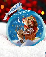 Designocracy Christmas Arrival Large Holiday Mercury Collectible Ornaments D. Gelsinger