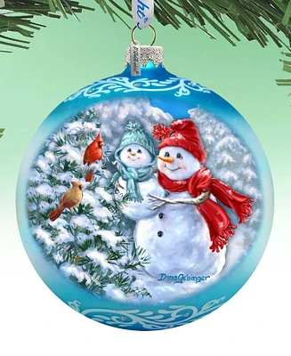 Designocracy Baby Snowman's First Winter Lg Holiday Collectible Ornaments D. Gelsinger