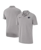 Men's Nike Gray Penn State Nittany Lions 2023 Coaches Performance Polo Shirt