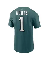 Men's Nike Jalen Hurts Midnight Green Philadelphia Eagles Player Name and Number T-shirt