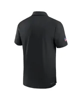 Men's Nike Black Atlanta Falcons Sideline Coaches Performance Polo Shirt
