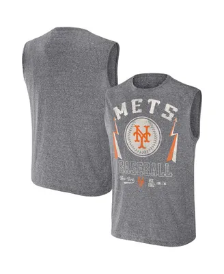 Men's Darius Rucker Collection by Fanatics Charcoal New York Mets Muscle Tank Top