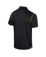 Men's Colosseum Black Baylor Bears Cameron Polo Shirt