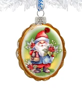 Designocracy Christmas Gnome Keepsake Christmas Mercury Glass Ornaments G. DeBrekht