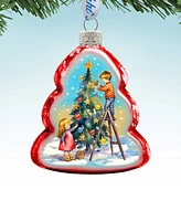 Designocracy Christmas Joy Keepsake Mercury Christmas Glass Ornaments G. DeBrekht