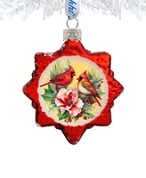 Designocracy Christmas Wreath Keepsake Holiday Mercury Glass Ornaments G. DeBrekht