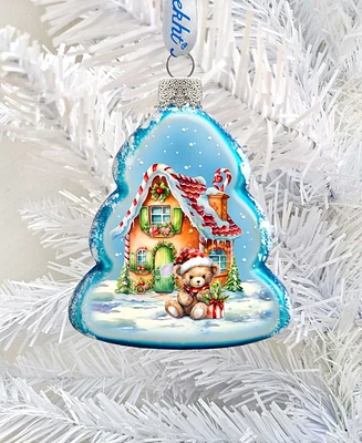 Designocracy Christmas Cottage Keepsake Mercury Christmas Glass Ornaments G. DeBrekht