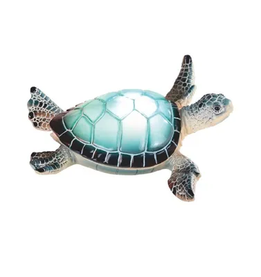 Fc Design 6.25"W Blue Sea Turtle with Led Night Light Marine Life Decoration Figurine Home Decor Perfect Gift for House Warming, Holidays and Birthday