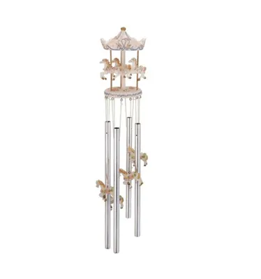 23" Long Round Top Carousel Wind Chime