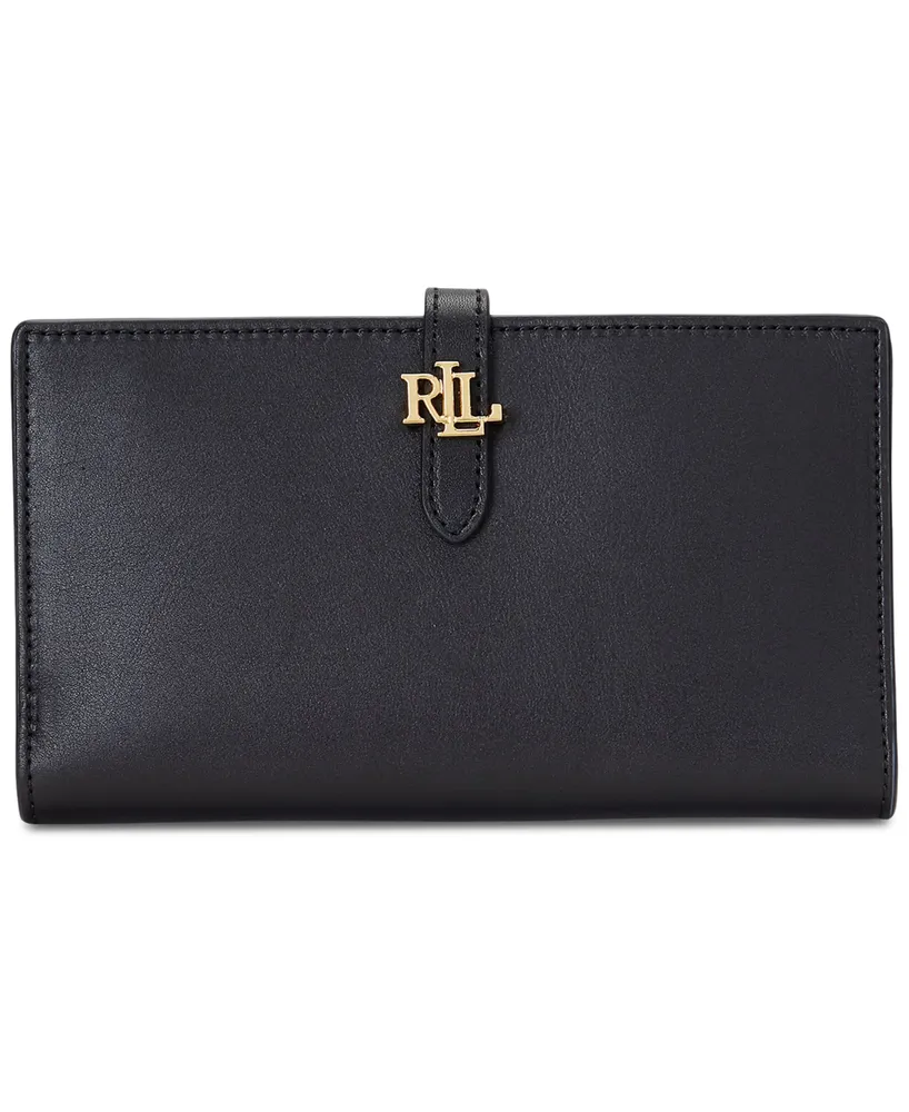 Lauren Ralph Logo Leather Bifold Wallet