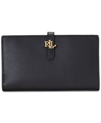 Lauren Ralph Logo Leather Bifold Wallet