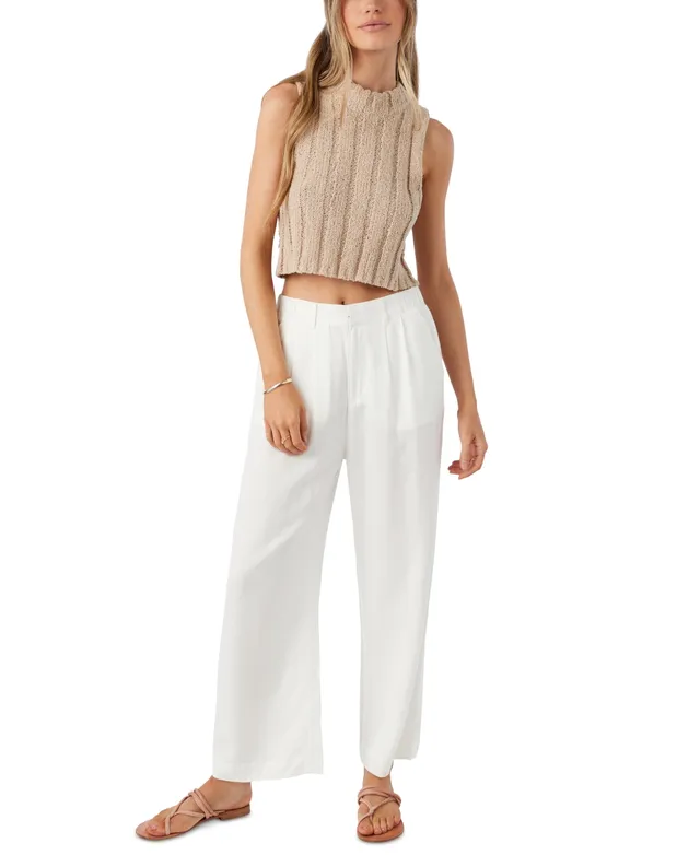 O'Neill Juniors' Brenda Cotton Gauze Wide-Leg Pants