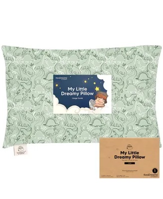 KeaBabies Jumbo Toddler Pillow with Pillowcase, 14X20 Soft Organic Pillows for Sleeping, Kids Travel