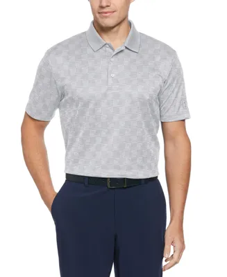 Pga Tour Men's Energy Jacquard Short-Sleeve Golf Polo Shirt