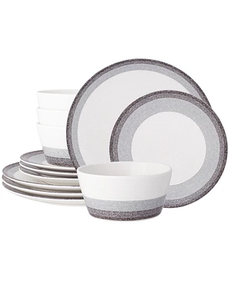 Noritake Colorscapes Layers 12 Piece Coupe Dinnerware Set