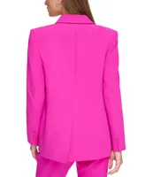 Dkny Petite One-Button Flap-Pocket Jacket, Created for Macy's