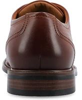 Vance Co. Men's Kendon Tru Comfort Foam Plain Toe Lace-Up Derby Shoes