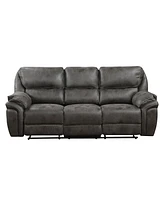 White Label Fleming 90" Double Reclining Sofa