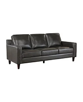 White Label Donegal 83" Leather Sofa