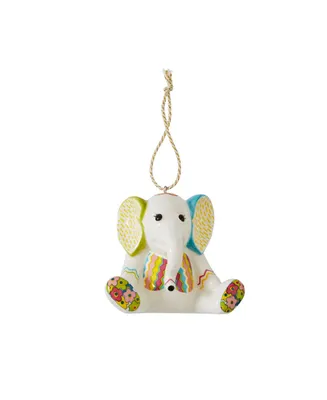 Kit Kemp for Spode Christmas Doodles Jumbo Elephant Patchwork Ornament