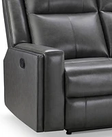Abbyson Living Rhodes 37.5" Top-Grain Leather Manual Recliner