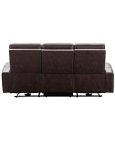 Keegan 88" Leather Power Reclining with Power Headrests Sofa