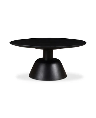 Nels 30" Wood Round Coffee Table