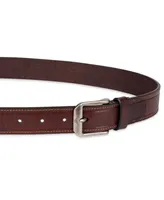 Tommy Bahama Men's Casual Embossed Edge Leather Belt