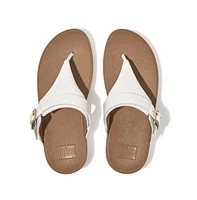 FitFlop Women's Lulu Adjustable Leather Toe-Post Sandals