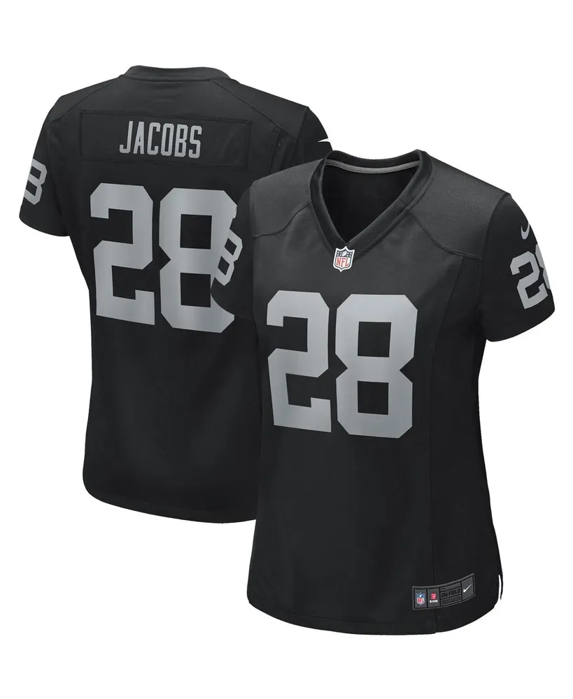 Nike Women's Josh Jacobs Silver-Tone Las Vegas Raiders Inverted Legend Jersey - Silver