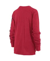 Women's Pressbox Red Georgia Bulldogs Plus Two-Hit Canyon Long Sleeve T-shirt