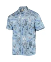 Men's Wes & Willy Light Blue Kentucky Wildcats Vintage-Like Floral Button-Up Shirt
